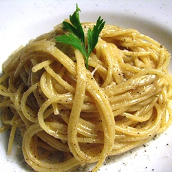 Ricetta Spaghetti cacio e pepe  - variante 2