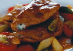 Ricetta Portafogli di vitello con cipollotti e pomodorini