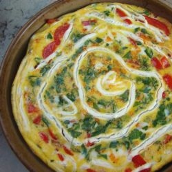 Ricetta Frittata con peperoni e cipolla