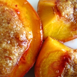 Pesche al forno