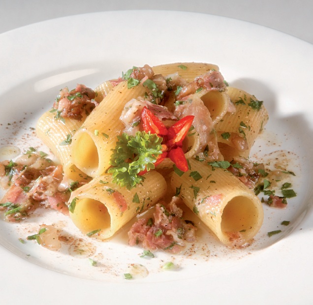 Ricetta Paccheri al guanciale