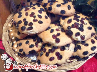 Ricetta Biscotti all’uvetta