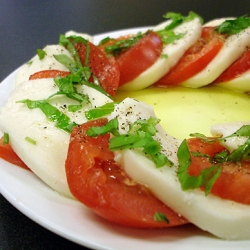 Ricetta Caprese di mozzarella di bufala