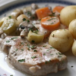 Ricetta Ceci con la tempia di maiale
