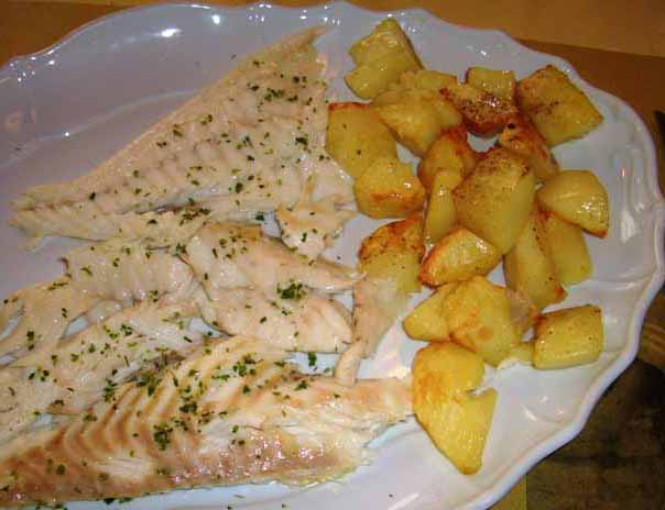 Rombo al vino bianco